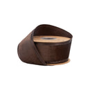 2 1/2" Wired Velvet Ribbon | Brown Velvet Center | 10 Yard Roll