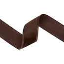 2 1/2" Wired Velvet Ribbon | Brown Velvet Center | 10 Yard Roll
