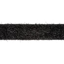 2 1/2" Wired Ribbon | Black Sparkle Fur | 10 Yard Roll