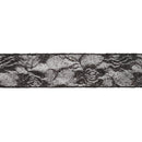 2 1/2" Wired Ribbon | Black Glitter Lace | 10 Yard Roll