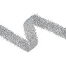 1.3” Wired Ribbon | Silver Tinsel | 10 Yard Roll