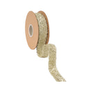 1.3” Wired Ribbon | Gold Tinsel | 10 Yard Roll