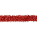1.3” Wired Ribbon | Red Tinsel | 10 Yard Roll