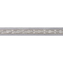 1” Wired Ribbon | Silver Beaded w/ Silver Backing | 10 Yard Roll