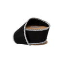 2 1/2" Felt Wired Ribbon | Black w/ Tinsel Edge | 10 Yard Roll