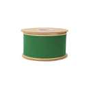 2 1/2" Wired Dupioni Ribbon | Emerald Green w/ Metallic Backing | 10 Yard Roll