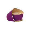 2 1/2" Wired Dupioni Ribbon | Purple w/ Metallic Backing | 10 Yard Roll