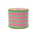 4" Wired Dupioni Ribbon | Fiveway Trim on Dupioni w/ Metallic Backing | 10 Yard Roll