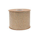 4" Wired Ribbon | Gold Sparkle w/ Champagne Metallic Backing | 10 Yard Roll