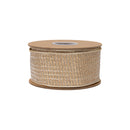 2 1/2" Wired Ribbon | Gold Sparkle w/ Champagne Metallic Backing | 10 Yard Roll