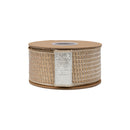 2 1/2" Wired Ribbon | Gold Sparkle w/ Champagne Metallic Backing | 10 Yard Roll