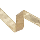 2 1/2" Wired Ribbon | Gold Sparkle w/ Gold Metalllic Backing | 10 Yard Roll