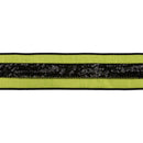 2 1/2" Wired Dupioni Ribbon | Lime Green w/ Black Sequin Trim | 10 Yard Roll