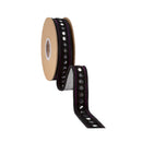 1" Dupioni Ribbon | Purple w/ Circles Trim | 10 Yard Roll