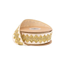 1 1/2" Jeweled Ribbon | Ivory | 10 Yard Roll