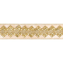 1 1/2" Jeweled Ribbon | Ivory | 10 Yard Roll