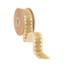 1 1/2" Jeweled Ribbon | Ivory | 10 Yard Roll