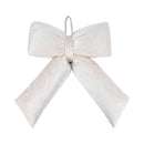 12" x 15.5" Puffy Velvet Bow | Puffy Edge | Pearly Pink with Metallic