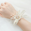 5/8" Wired Edge Corsage Ribbon | Cream Glitter | 25 Yard Roll