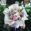 58x58cm Matte Floral Sheets with Gold Edge | White | 50-pcs Bag