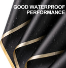 58x58cm Matte Floral Sheets with Gold Edge | Black | 50-pcs Bag