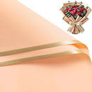 59x59cm Matte Floral Sheets with Gold Edge| Champagne | 50-pcs Bag