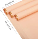 59x59cm Matte Floral Sheets with Gold Edge| Champagne | 50-pcs Bag