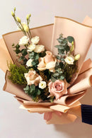 59x59cm Matte Floral Sheets with Gold Edge| Champagne | 50-pcs Bag