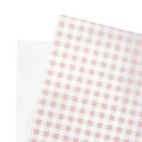 58x58cm Matte Floral Sheets Gingham | Pink | 20-pcs Bag