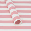 57x57cm Matte Floral Sheets with Stripes | Pink/White | 20-pcs Bag