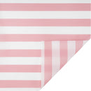 57x57cm Matte Floral Sheets with Stripes | Pink/White | 20-pcs Bag