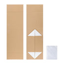 8" x 8" x 4" Collapsable Gift Box w/ Magnetic Square Flap Lid | Kraft