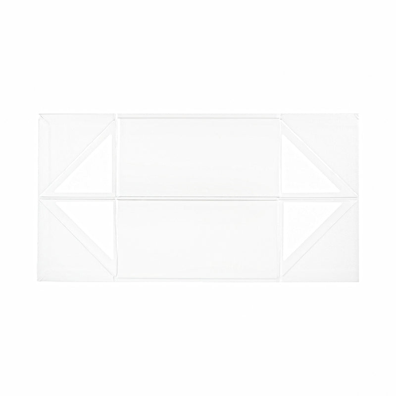 8" x 8" x 4" Collapsable Gift Box w/ Magnetic Square Flap Lid | White