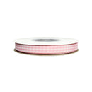 3/8" Gingham Check Ribbon | Lt Pink (117)/White (029) | 25 Yard Roll