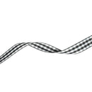 7/8" Gingham Check Ribbon | Black (030)/White (029) | 25 Yard Roll