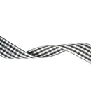 1 1/2" Gingham Check Ribbon | Black (030)/White (029) | 25 Yard Roll