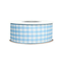 1 1/2" Gingham Check Ribbon | Blue (312)/White (029) | 25 Yard Roll