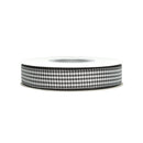 5/8" Micro Gingham Check Black (030)/White (029) 25 Yd Roll
