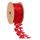 1 1/2" Ultrasonic Ribbon | Red Bow Garland | 10 Yards