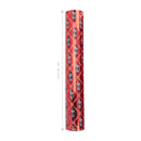 24" x 417' Reversible Holiday Wrapping Paper Half Ream | Ruby Nutcracker/Black and Gold Stripe