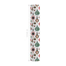 24" x 417" Reversible Holiday Wrapping Paper Half Ream | Retro Ornaments/Retro Snowflakes and Stars