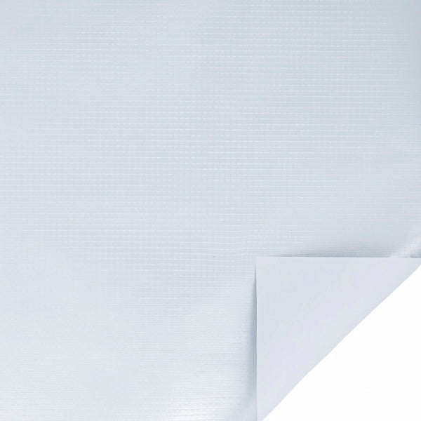 24" x 417' Wrapping Paper Half Ream | Metallic Silver Textured