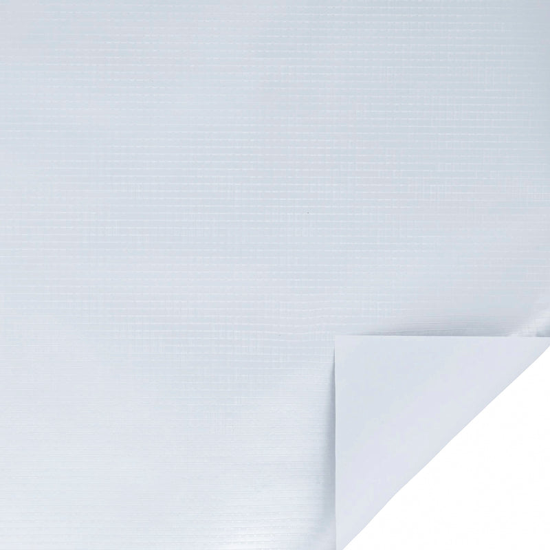 24" x 417' Wrapping Paper Half Ream | Metallic Silver Textured