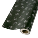 24" x 417' Holiday Reversible Wrapping Paper Half Ream | Pine Cone and Pine and Diagonal