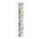24" x 417' Reversible Wrapping Paper Half Ream | Bright Blooms w/ Green Herringbone