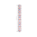 24" x 417' Holiday Reversible Wrapping Paper Half Ream | Christmas Icons and Bows and Red/White Diagonal Stripe
