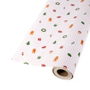 24" x 417' Holiday Reversible Wrapping Paper Half Ream | Christmas Cuties on Stripes and Merry Checks