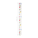 30" x 10' Reversible Holiday Wrapping Paper | Festive Lights/Pink and Red on White Diagonal Stripe