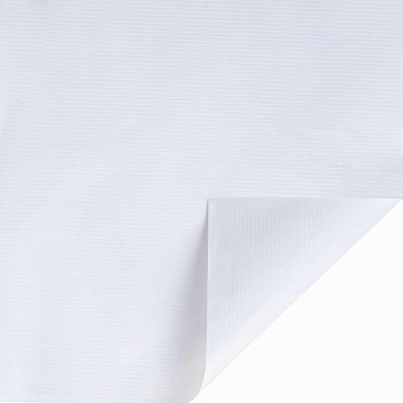 30" x 10' Wrapping Paper | White Pinstripe