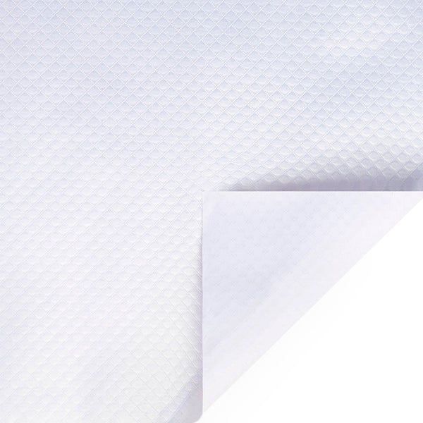 24" x 417' Wrapping Paper Half Ream | White Pearl Quilted